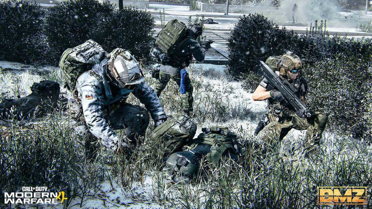Operators trade fire across snowy grass