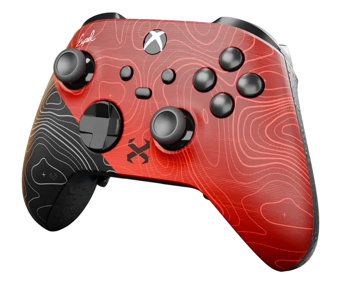The Xbox Pro+ from a three-quarter angle