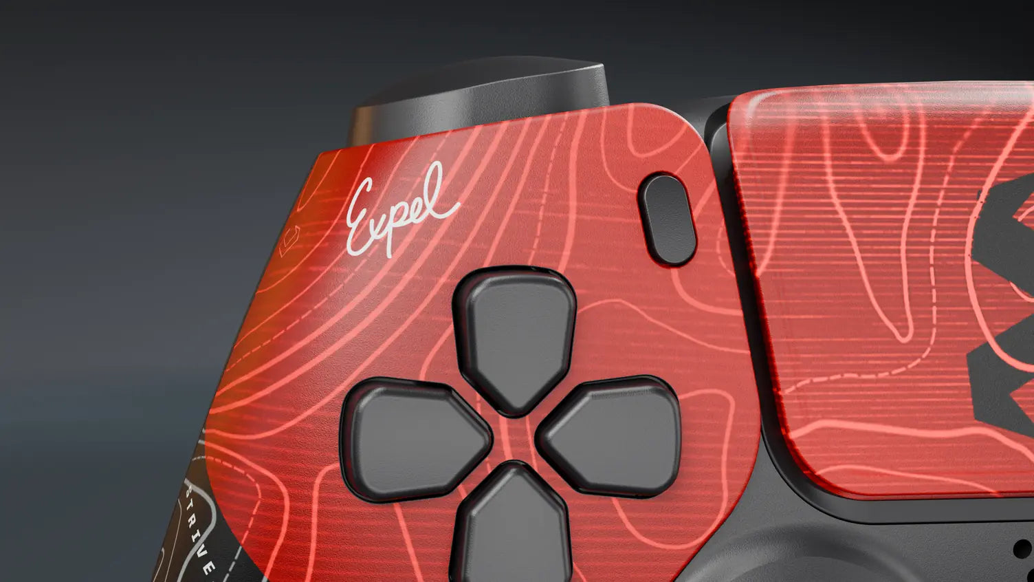 Expel signature above the D-pad